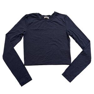 CHAM Crop Long Sleeve in Navy